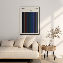 Tron Movie Barcode Print, Tron Print, Tron Poster, Tron Wall Art, Tron Art Print, Tron Frames Print 1664679385
