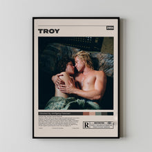 Troy Movie Poster, Wolfgang Petersen, Minimalist Movie Poster, Vintage Retro ArtFilm Poster