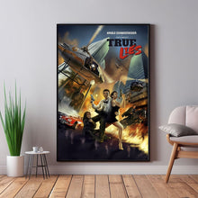 True Lies movie poster print action comedy film- Room Decor Wall Art - Canvas Fabric Print - Poster Gift 1616905569