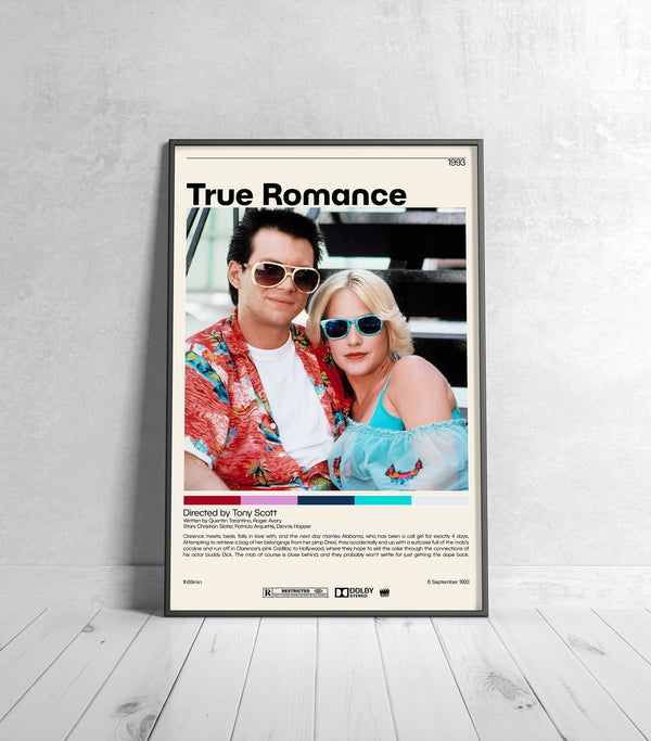True Romance Movie Poster  Tony Scott , Minimalist Movie Poster, Vintage Retro Art Print, Custom Poster, Wall Art Print, Home Decor 1243922321