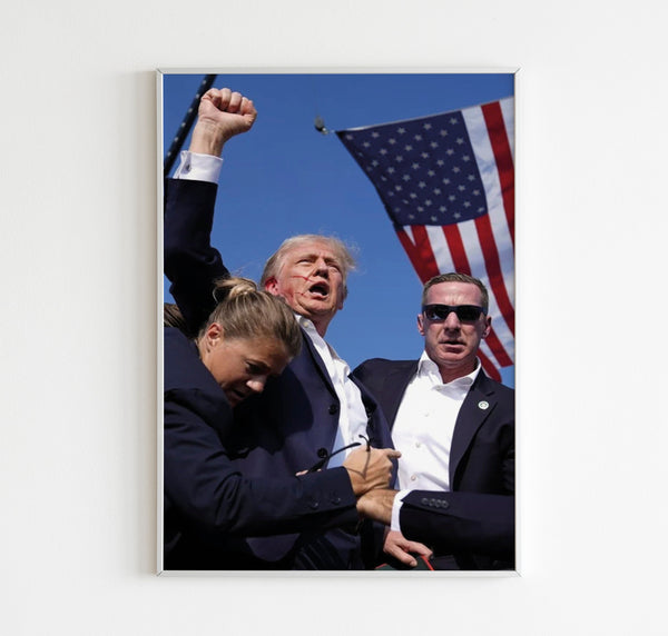 Trump Iconic Poster, God Protects Trump, Trump Never Surrender, Donald Trump Poster, Trump Survived Assassination Attempt, Trump Fans Poster 1750943254