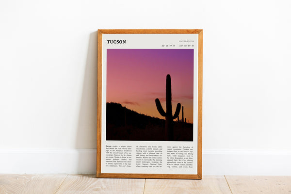 Tucson Arizona Wall Art  Poster Tucson Arizona Black White Poster  Poster Art Gift 1680225686
