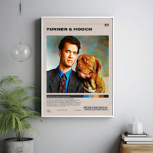 Turner & Hooch Poster, Roger Spottiswoode, Minimalist Movie Poster