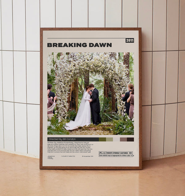 Twilight Breaking Dawn  - PArt1, Bill Condon, Minimalist Movie Poster, Vintage Retro Art