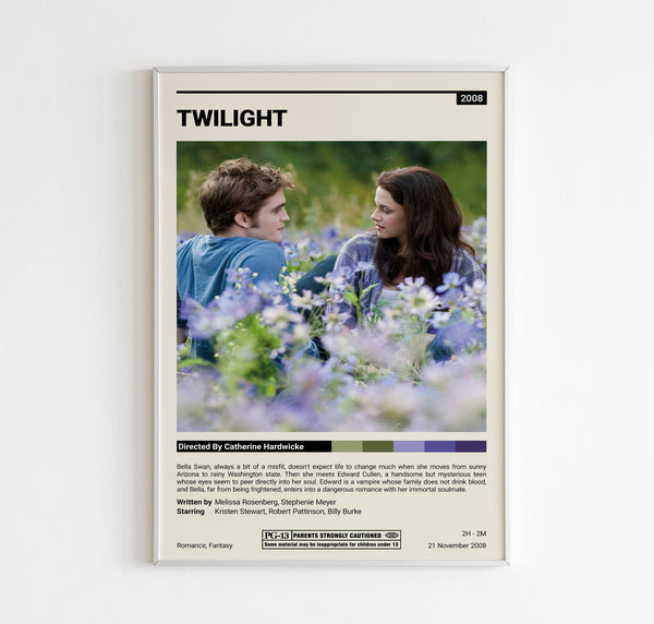 Twilight Movie Poster  Minimalist Movie Poster  Vintage Retro Art Print  Custom Poster Wall Art Print  Couple Gift  Home decor 1595982548