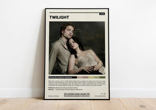 Twilight Poster, Robert Pattinson Poster, Minimalist Movie Poster, Vintage Retro Art Print, Love Movie Poster, Wall Art Print, Couple Gift 1702815579