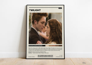 Twilight Wall Art, Twilight, Robert Pattinson, Custom Movie Poster, Vintage Retro Art Print, LoveMovie Poster, Wall Art Print, Couple Poster 1702822099