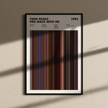 Twin Peaks Fire Walk With Me Movie Barcode Print, Twin Peaks Print, Twin Peaks Poster, Twin Peaks Wall Art, Twin Peaks Art Print 1627717624
