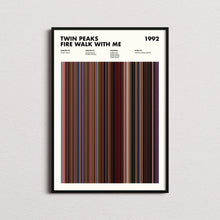 Twin Peaks Fire Walk With Me Movie Barcode Print, Twin Peaks Print, Twin Peaks Poster, Twin Peaks Wall Art, Twin Peaks Art Print 1627717624