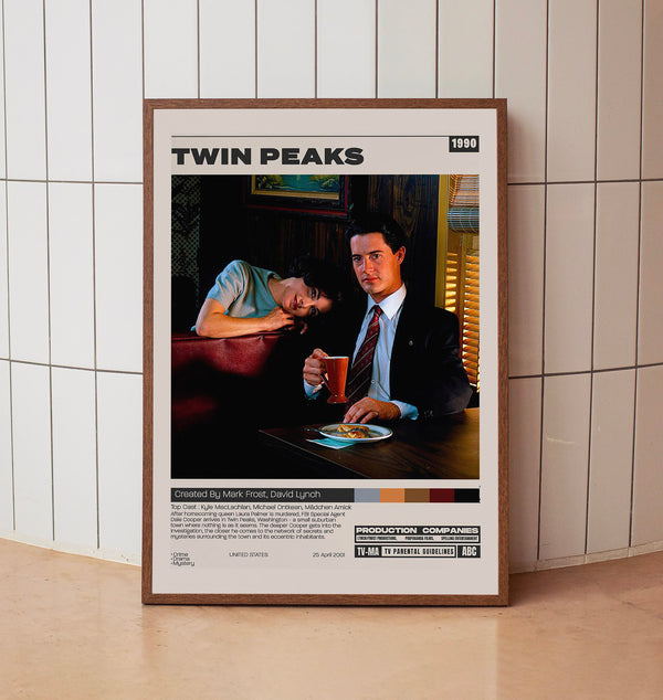 Twin Peaks Poster, Mark Frost, Minimalist Tv Series, Tv Series Poster
