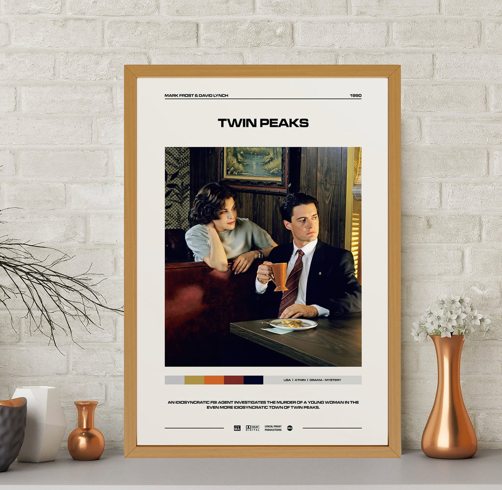 Twin Peaks Poster, Twin Peaks Tv Series Poster, Vintage Poster