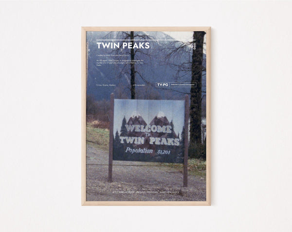 Twin Peaks  Poster  Art Print  Movie Posters  TV Posters  Gift for Movie lovers 1287550506