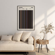 Twister Movie Barcode Print, Twister Print, Twister Poster, Twister Wall Art, Twister Art Print, Twister Frames Print, Movie Buff Gift 1617491862