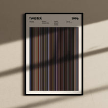 Twister Movie Barcode Print, Twister Print, Twister Poster, Twister Wall Art, Twister Art Print, Twister Frames Print, Movie Buff Gift 1617491862