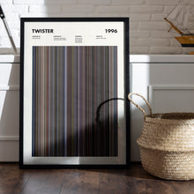 Twister Movie Barcode Print, Twister Print, Twister Poster, Twister Wall Art, Twister Art Print, Twister Frames Print, Movie Buff Gift 1617491862