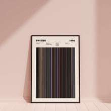 Twister Movie Barcode Print, Twister Print, Twister Poster, Twister Wall Art, Twister Art Print, Twister Frames Print, Movie Buff Gift 1617491862