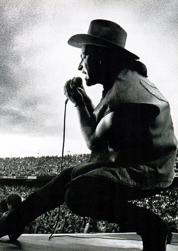 U2 Bono Black and White Live in Concert Print Wall art Poster 1576704603