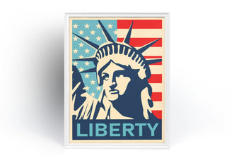 USA Liberty Pop Art American Flag Poster Statue of Liberty NYC New York Vintage Antique Poster Fine Art  Poster Art Gift 1543985602