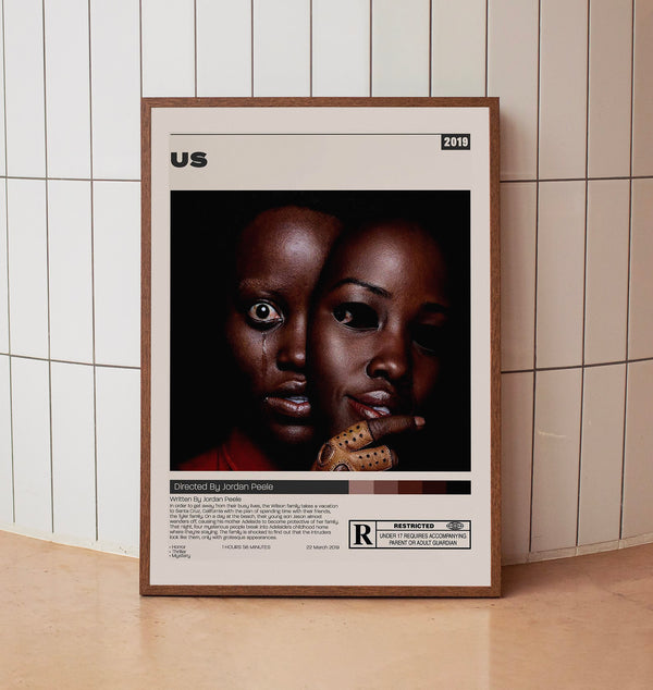 US Movie Poster, Jordan Peele, Minimalist Movie Poster