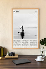 Uganda Africa Wall Art  Poster Uganda Africa Kampala Black White Poster  Poster Art Gift 1702019625