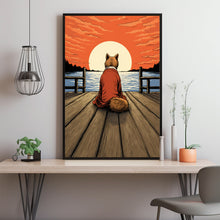 Funny Doge Meme Japanese Ukiyo-e Style Wall Art Print | Shiba Inu Doggo Meme Face Poster | Hilarious Decor for Meme and Art Enthusiasts