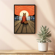 Funny Doge Meme Japanese Ukiyo-e Style Wall Art Print | Shiba Inu Doggo Meme Face Poster | Hilarious Decor for Meme and Art Enthusiasts