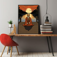 Funny Doge Meme Japanese Ukiyo-e Style Wall Art Print | Shiba Inu Doggo Meme Face Poster | Hilarious Decor for Meme and Art Enthusiasts