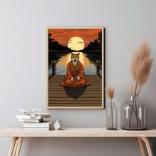 Funny Doge Meme Japanese Ukiyo-e Style Wall Art Print | Shiba Inu Doggo Meme Face Poster | Hilarious Decor for Meme and Art Enthusiasts