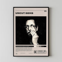 Uncut Gems, Benny Safdie, Josh Safdie, Minimalist Movie Poster