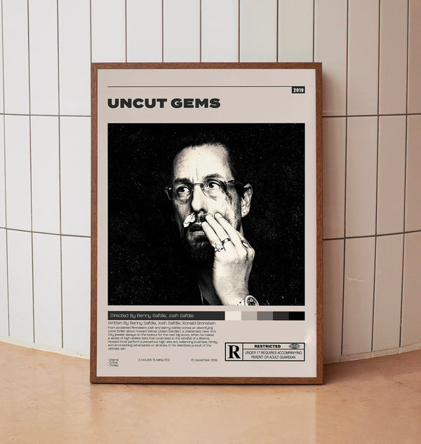 Uncut Gems, Benny Safdie, Josh Safdie, Minimalist Movie Poster