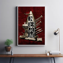 Underground Movie Poster, Room Decor, Home Decor, Art Poster for Gift