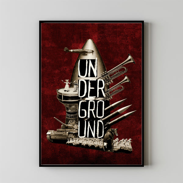 Underground Movie Poster, Room Decor, Home Decor, Art Poster for Gift