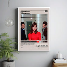 Une femme est une femme, Jean-Luc Godard, Minimalist Movie Poster