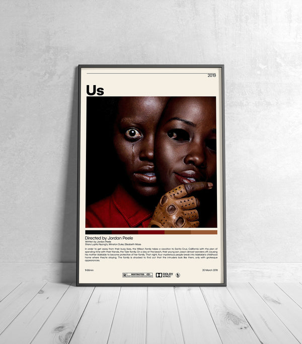 Us Movie Poster  Jordan Peele, Minimalist Movie Poster, Vintage Retro Art Print, Custom Poster, Wall Art Print, Home Decor 1243922817