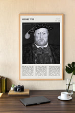 VIII. Henry Wall Art  Poster King of England Henry 8 Black White Poster  Poster Art Gift 1682562162