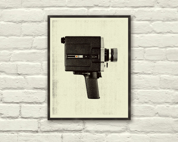 VINTAGE CAMERA LOVE - Art Print, Poster, Heart, Music, Nursery, Boutique, Hipster, Vintage Style, Retro Home 104422582