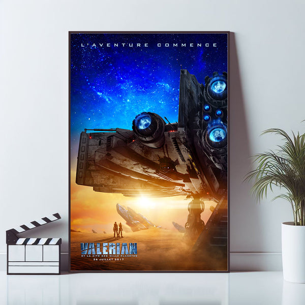 Valerian and the City of a Thousand Planets  Movie Poster, Art Poster, Home Decor, Canvas Material Gift, High Quality Reproduction, Keepsake 1630784351