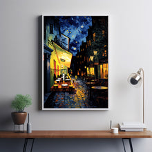 Vincent van Gogh Café Terrace at Night Poster - Impressionist Painting - French Cityscape Wall Art - Gift Travel Poster