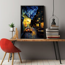 Vincent van Gogh Café Terrace at Night Poster - Impressionist Painting - French Cityscape Wall Art - Gift Travel Poster