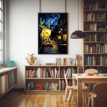 Vincent van Gogh Café Terrace at Night Poster - Impressionist Painting - French Cityscape Wall Art - Gift Travel Poster