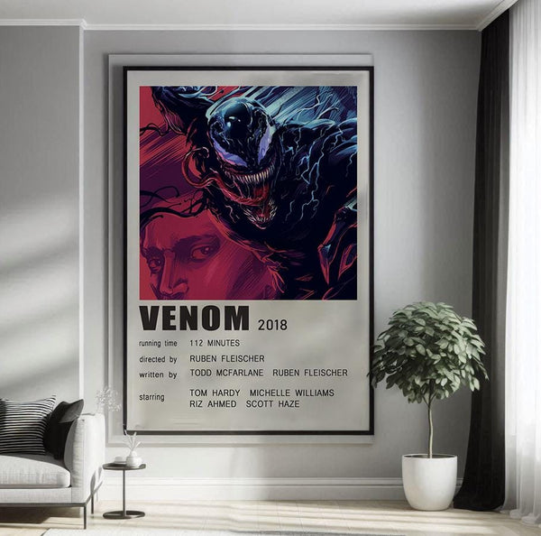 Venom (2018) Movie Poster Canvas Poster Minimalist Poster Art Print Gifts for Lover Mural Painting Home Decoration 1760272176
