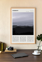 Vermont Wall Art  Poster Vermont Black White Poster  Poster Art Gift 1680864890