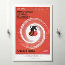 Vertigo Movie Poster Print, Canvas Wall Art, Room Decor, Movie Art