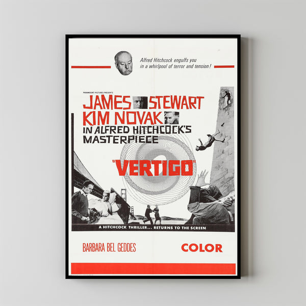 Vertigo (1958) Poster Art Print Movie Posters Gift for Movie lovers 1