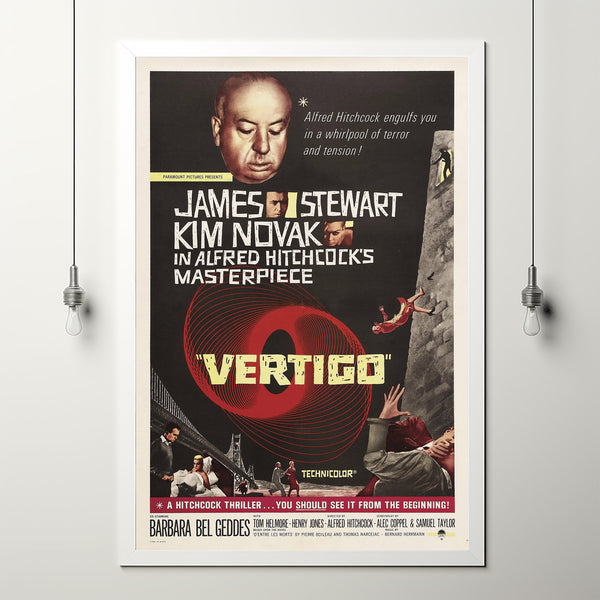 Vertigo (1958) Poster Art Print Movie Posters Gift for Movie lovers 3-1