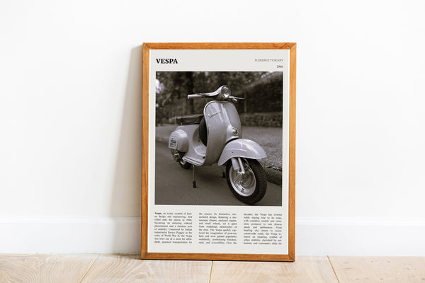 Vespa Scooter Wall Art Vintage Moped Italy  Poster Vespa Motorcycle Black White Poster  Poster Art Gift 1702113579 2897