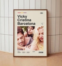 Vicky Cristina Barcelona Vintage Movie Poster - Javier Bardem Penélope Cruz Scarlett Johansson - Minimalist Midcentury Wall Art Print 1553049408 4857