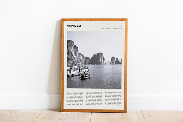 Vietnam Wall Art Vietnam Poster Black White Vietnam Poster  Poster Art Gift 1642839031 4089