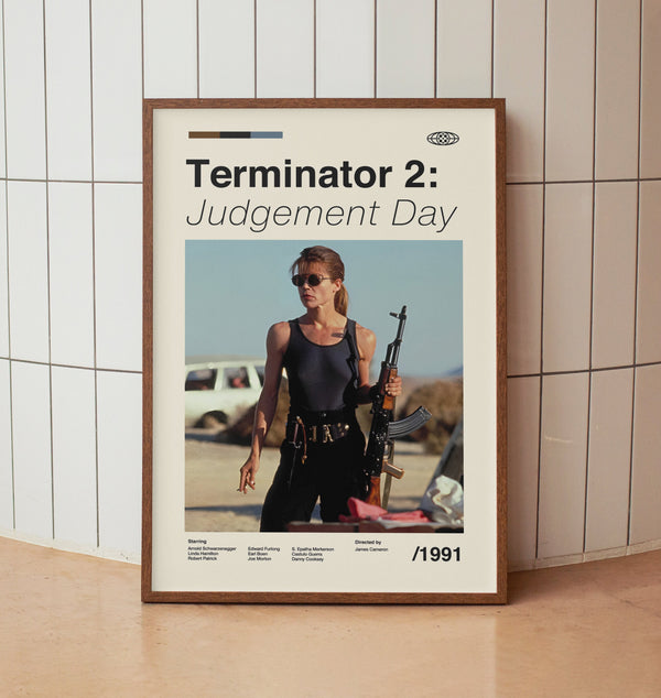 Vintage Action Movie Poster - Arnold Schwarzenegger - Minimalist Midcentury Wall Art Print 1600098415