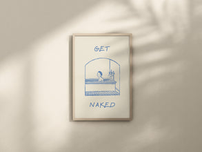 Vintage Bath Art Funny Bathroom Print Retro Bathroom Decor Man in Bath Art Print Minimalist Bathtub Poster  Wall Art 1 Print 1484501434
